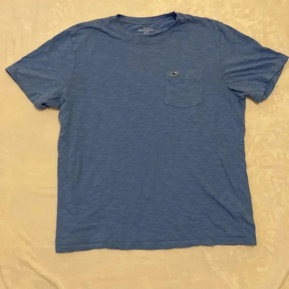 Vineyard Vines Other - Vineyard Vines Pocket T-Shirt Short Sleeve Mens Large Blue Crew Neck